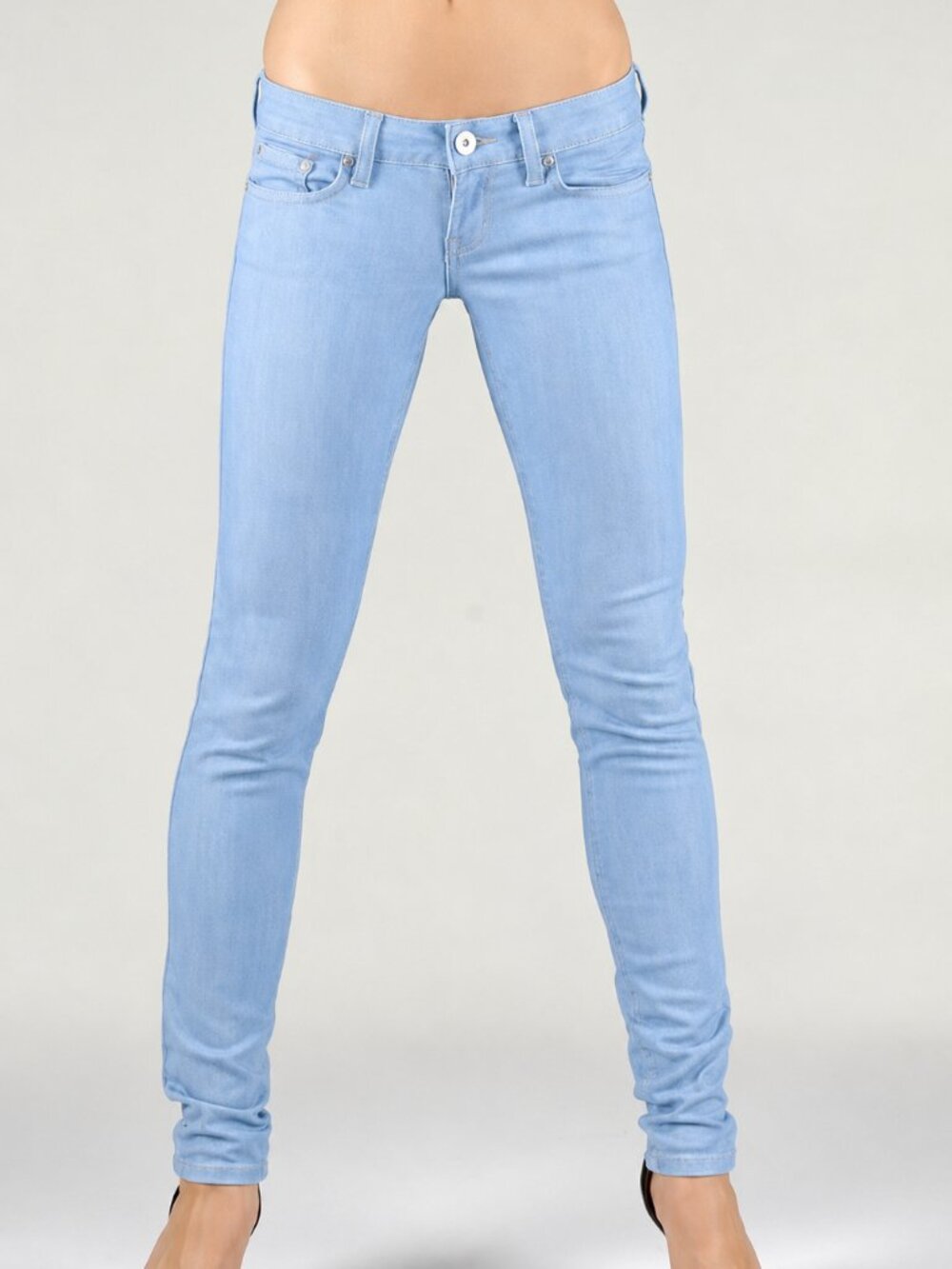Naked & Famous "Super Skinny Girl" Light Blue Stretch Jeans - Sz 25